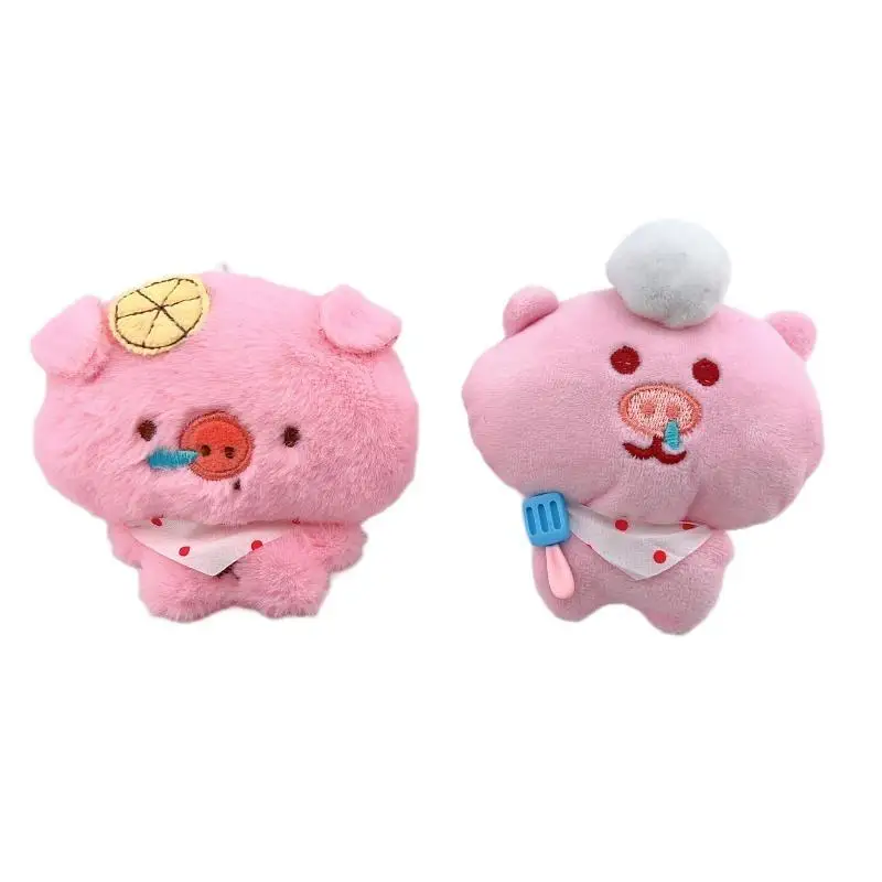 Soft Stuffed Piggy Bag Pendant Cute Creative Plush Doll Keychain 1PC Adorable Decor Accessory for Student Gift Backpack Daily U