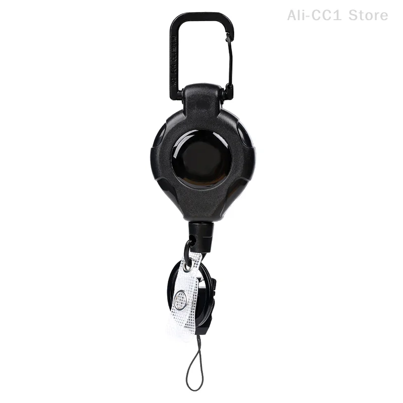 1Pc Retractable Pull Badges ID Reel Carabiner Key Chain Anti-theft Rope Buckle Elastic Key Holder Outdoor Keychain Tools