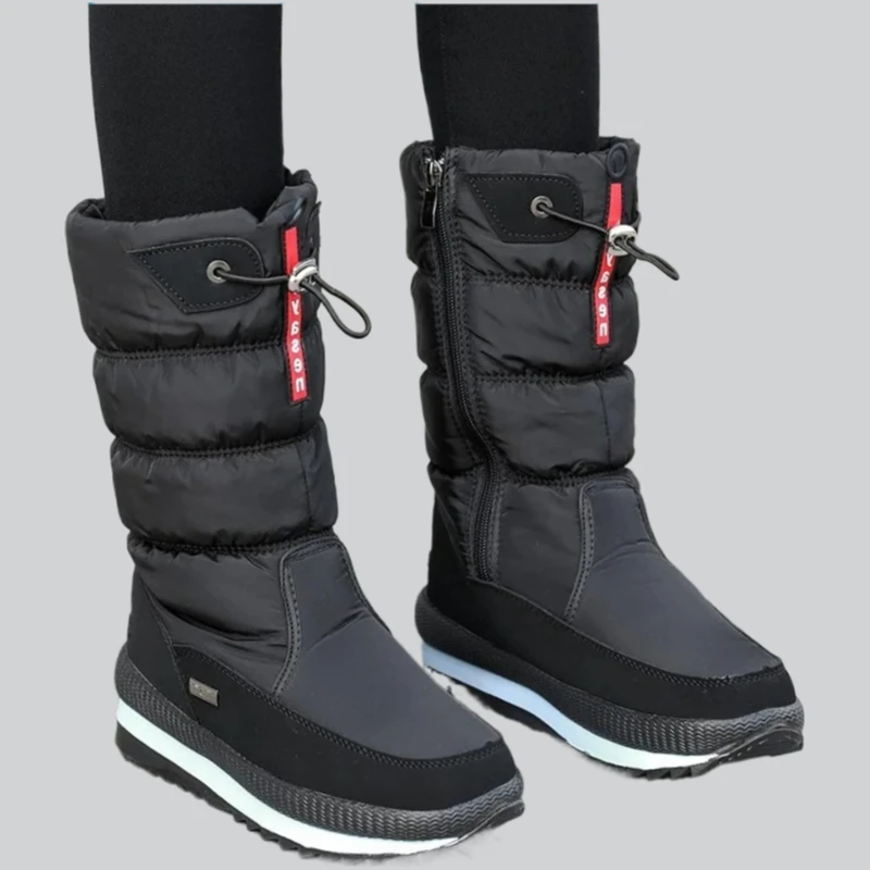 

Fashion Women Winter Shoes Thick Plush Waterproof Non-slip Boots Warm Fur Botas mujer Snow Platform Winter