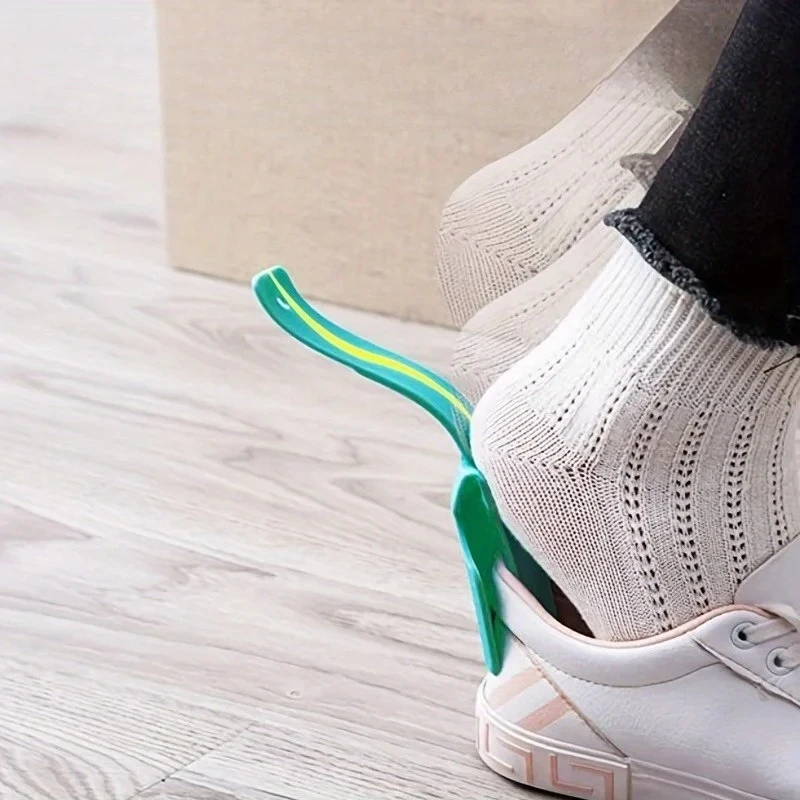 2PCS Lazy Shoe Helper,  Shoe Wearing Aid, No Need to Bend Over, Fits All Shoes，Wall-mounted shoe holder