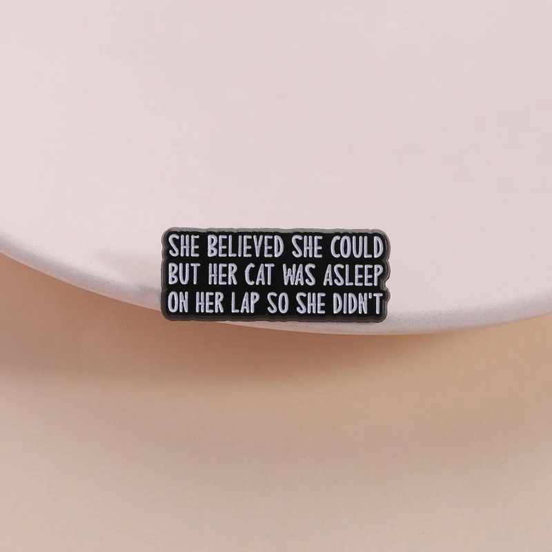 Cat Lover Humor Pin…