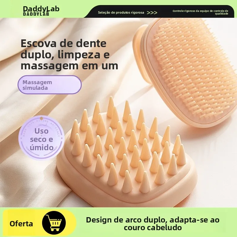 2inお父さん用評価シャンプーコーム頭皮洗浄マッサージツール専用ヘアウォッシングコームパーソナルバスケア用