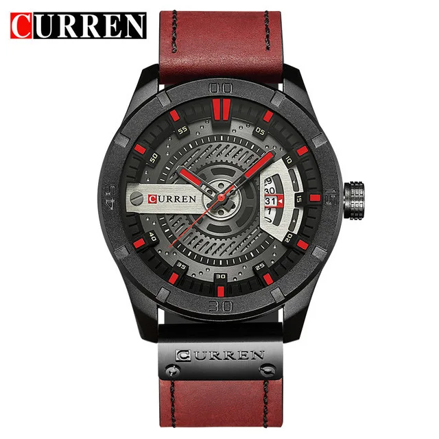 Curren 8301 New Men Watch Sport Quartz Top Brand Date Luxury Waterproof Wrist Watch Classic business Mens Leather Clock Hands