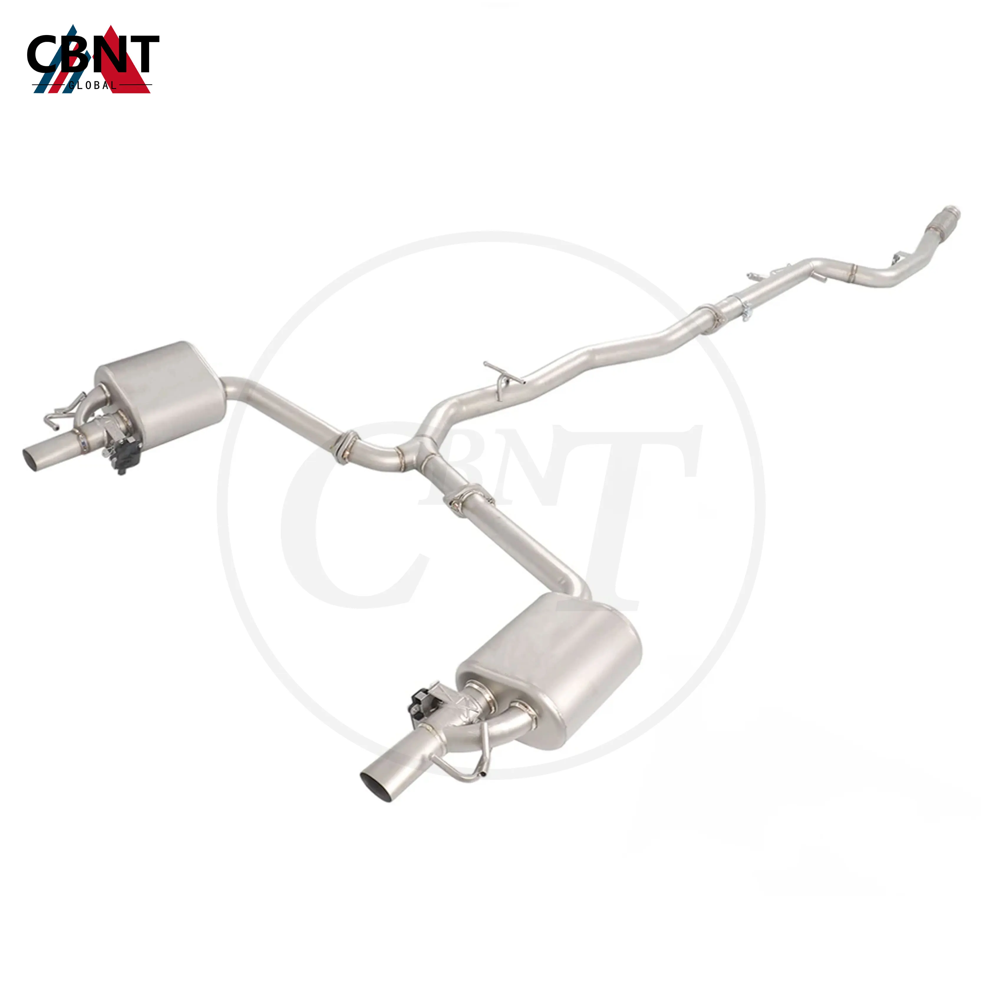 CBNT Valved Exhaust Catback Pipe for Mercedes Benz E200 E260 E300 W212 W213 2.0T SS304 Exhaust-pipe with Valve Muffler