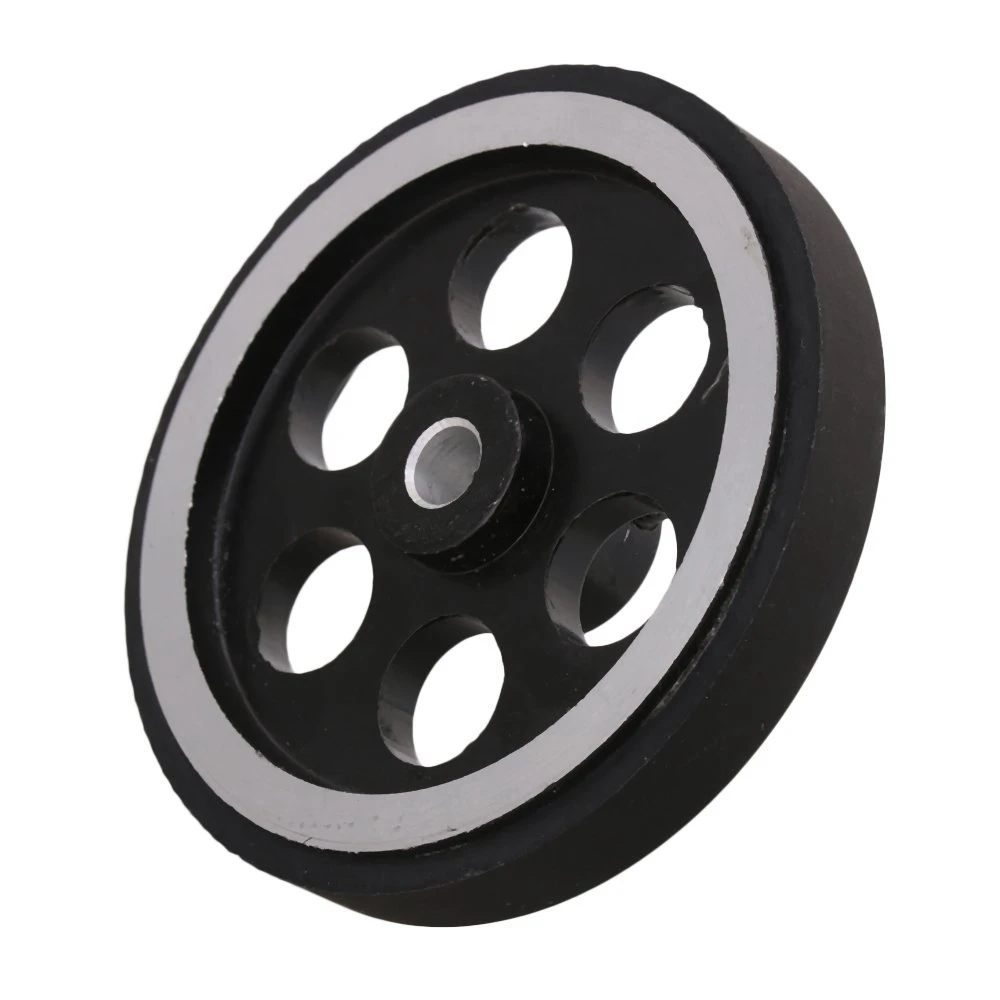 200X6mm Industrial Aluminum Rubber Measuring Rotary Encoder Meter Wheel image 3