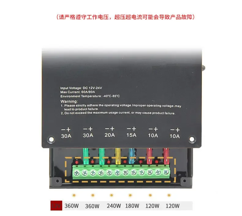 For Toyota LC71 LC76 LC78 LC79 Car A Pillar 6-ways Integrated Handle Switch Wireless Remote Led Spotlight Switch Accessories detail image 4