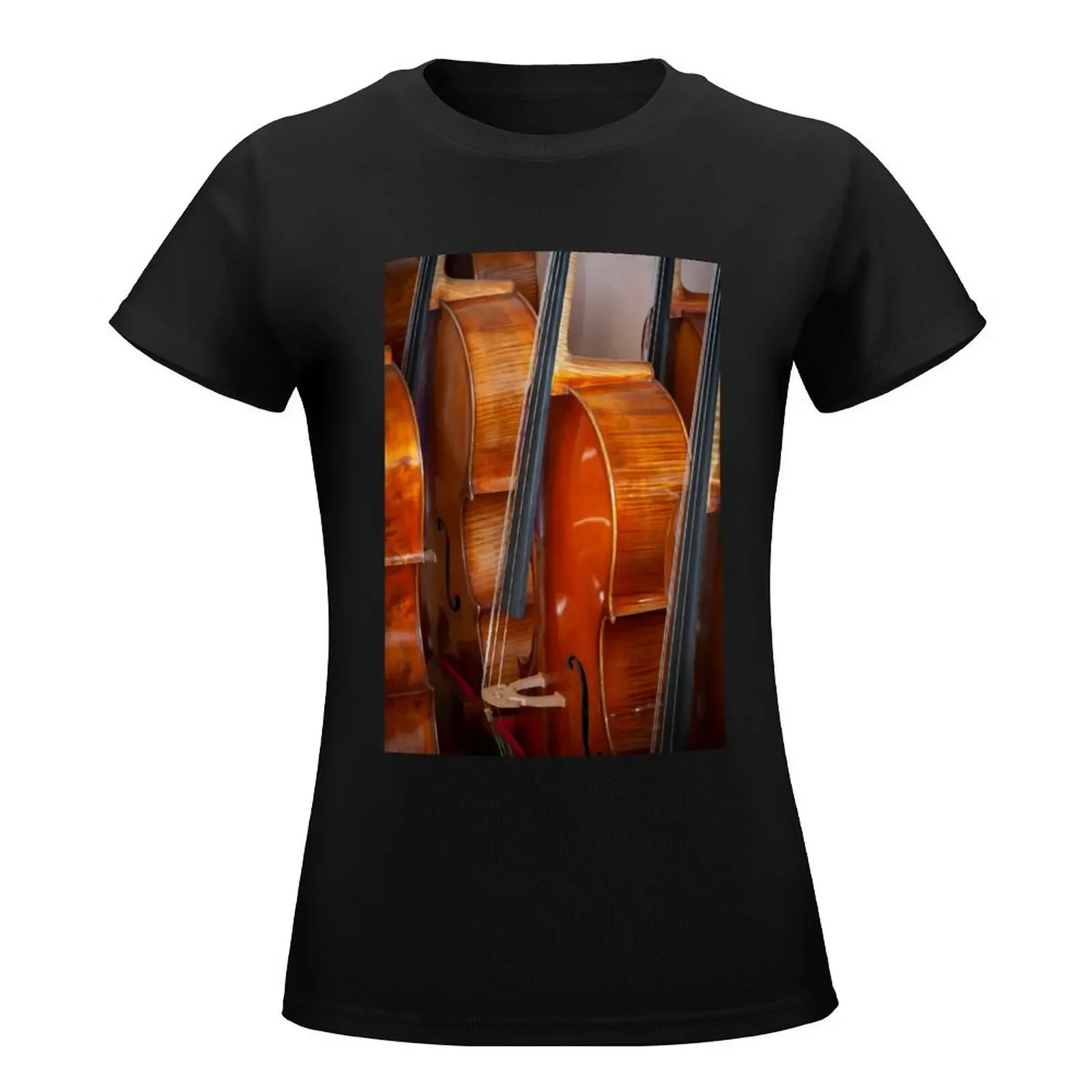 Cellos T-Shirt Aesthetic clothing lady clothes funny t shirt Women