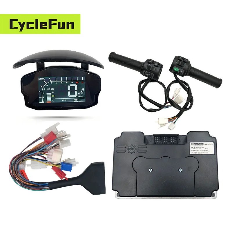 Motor Controller Kit FarDriver ND72450 V2 Sine Wave With DKD Sunshade Cover Display T08 Throttle For Electric Motorcycle Scooter