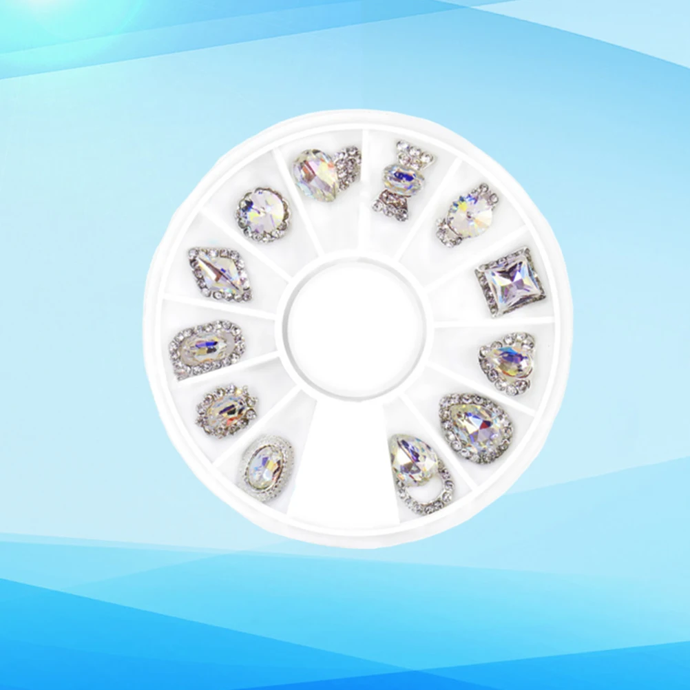 

Nail Art Decoration Stickers Patches Rivets Drills Accessories Manicure DIY Glamorous Elegant Natural Artificial Nails Phone