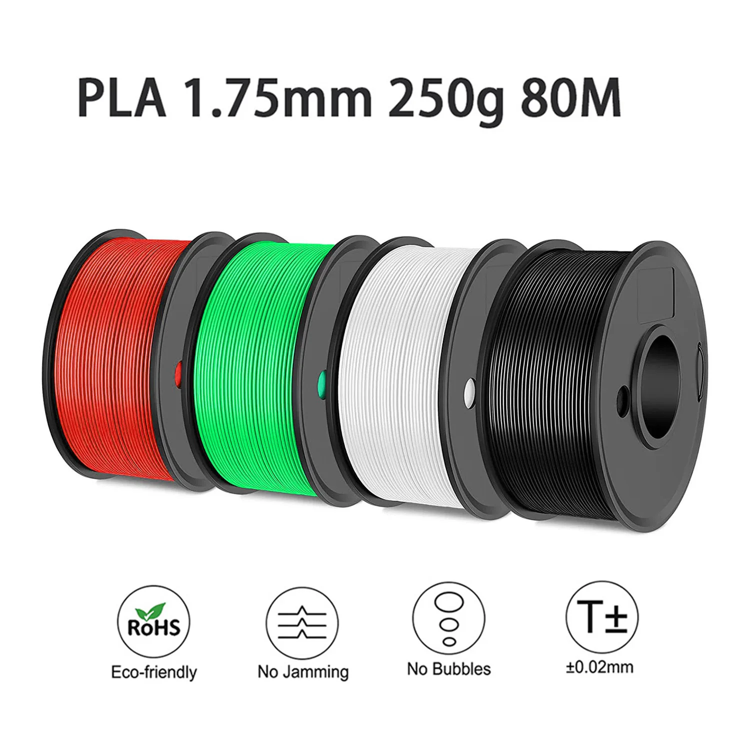 Filament do druku 3D Easythreed PLA 250g Długość 80M Średnica 1,75 mm Materiał do drukarki FDM