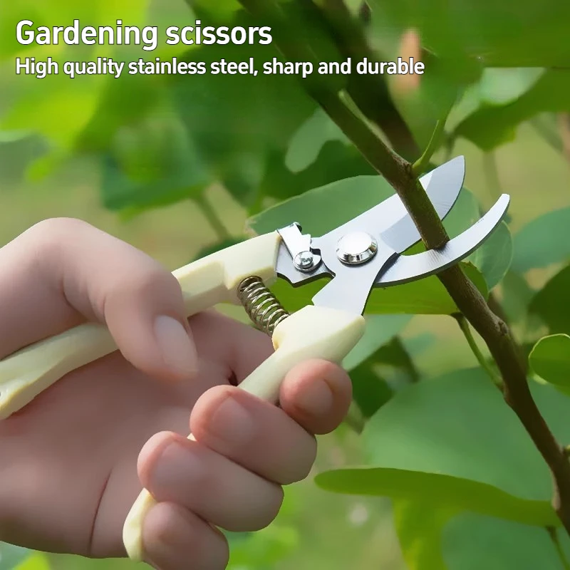 Pruning Garden Scissor Professional Outdoor Gardening Flower Tree Branch Bypass Garden Pruner Hand Shear Clipper Gardening Tools