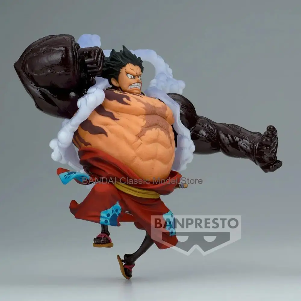 BANDAI Genuine Anime ONE PIECE KING OF ARTIST SPECIAL Ver Monkey D Luffy Gear 4 Anime Action Figure Collectible Model Toy Gift view 3