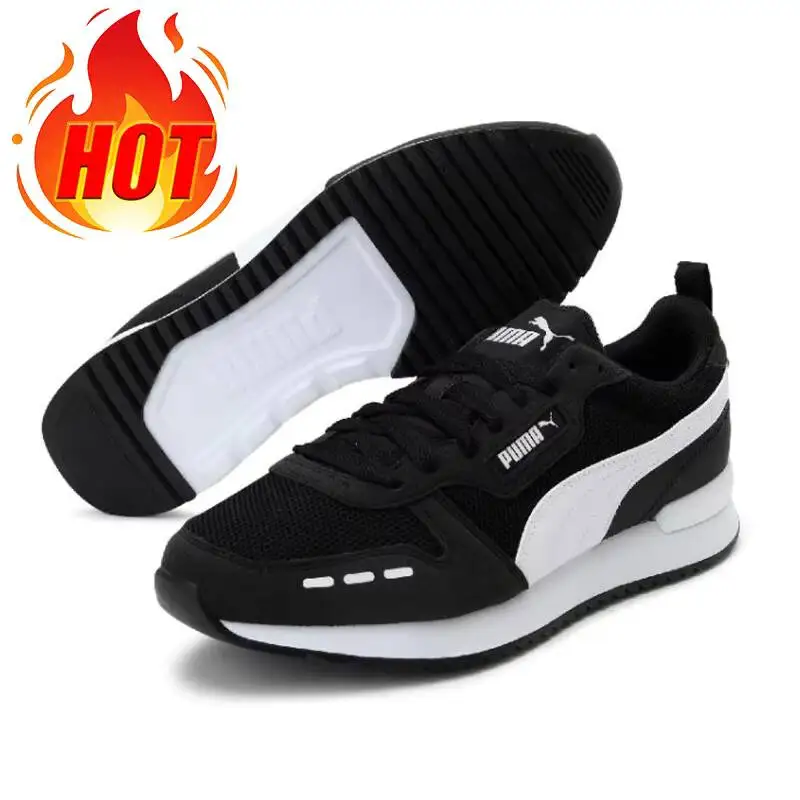 Unisex Puma 373117-01 Black White Retro Casual Sneakers,Breathable Mesh Light Cushion Walking Shoes For Daily Outdoor Street