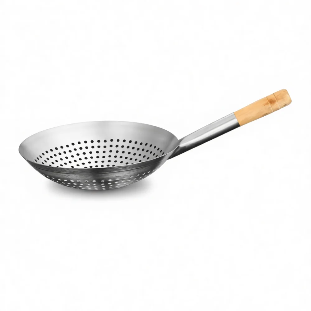 Advanced 304 Stainless Steel Cooking Strainer Heavy Duty Mesh Colander Large Capacity Tool For Restaurant Kitchenware