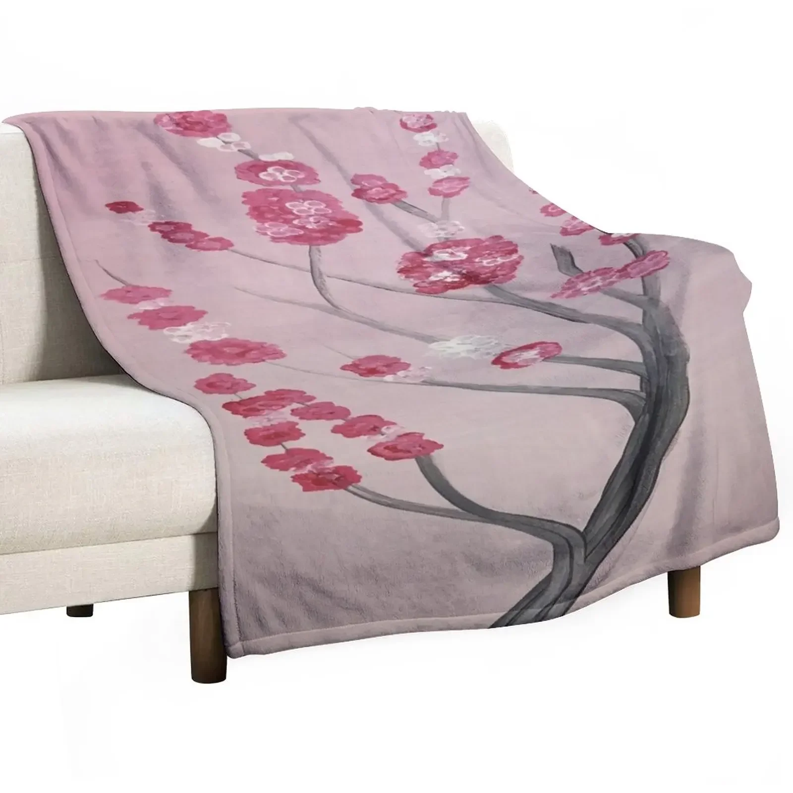 

Cherry Blossom Throw Blanket Furrys Travel Blankets