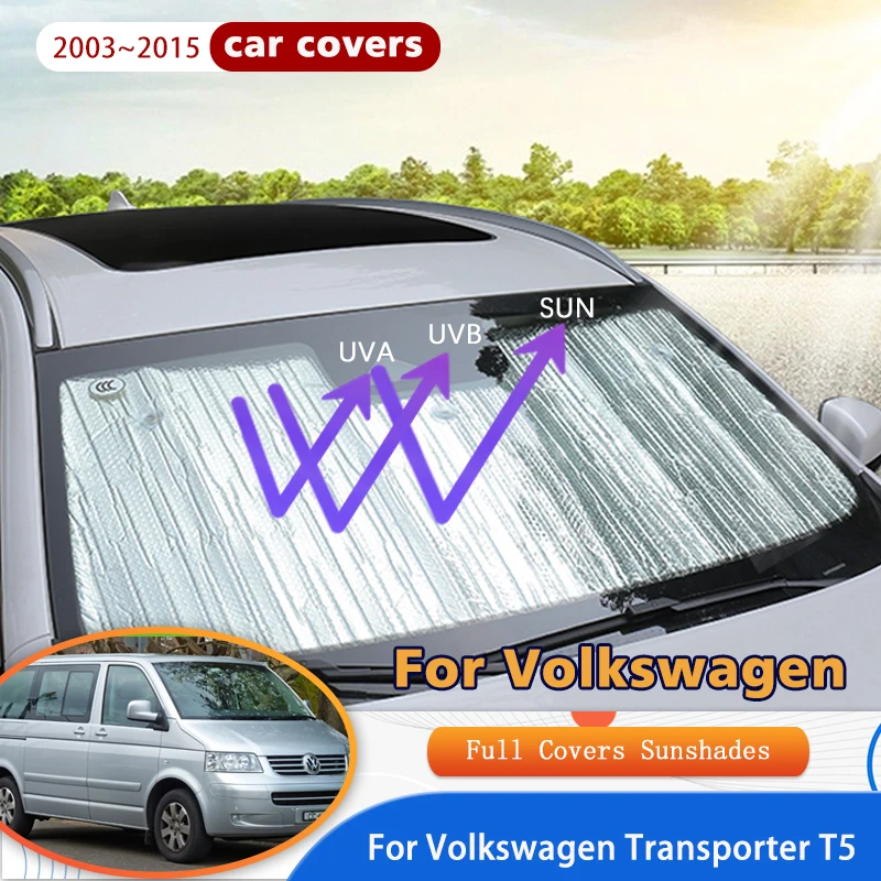 

Full Covers Sunshades For Volkswagen Transporter T5 2003~2015 2010 Car Accessories Sun Protection Windshields Side Window Visor