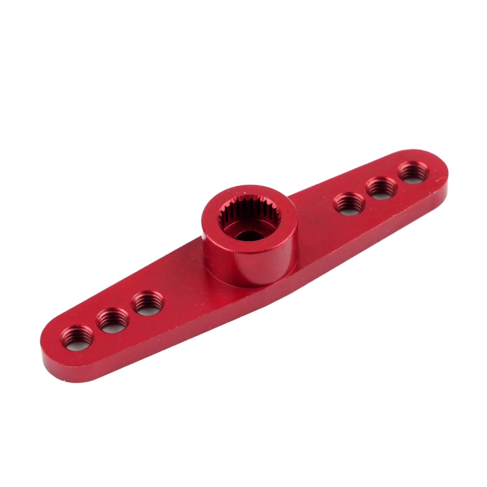 1/2/4PCS Red Aluminum Alloy Metal Servo Parts 3-hole Steering Arm 25T For Standard Servos 25T Metal Swing Horn Arm Accessories