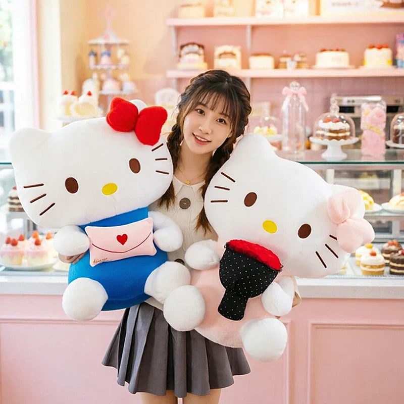 

60cm Sanrio Bouquet Envelope Hello Kitty Stuffed Doll KT Plush Toy for Kids Adults Birthday Gift Cute Animal for Girlfriend Doll