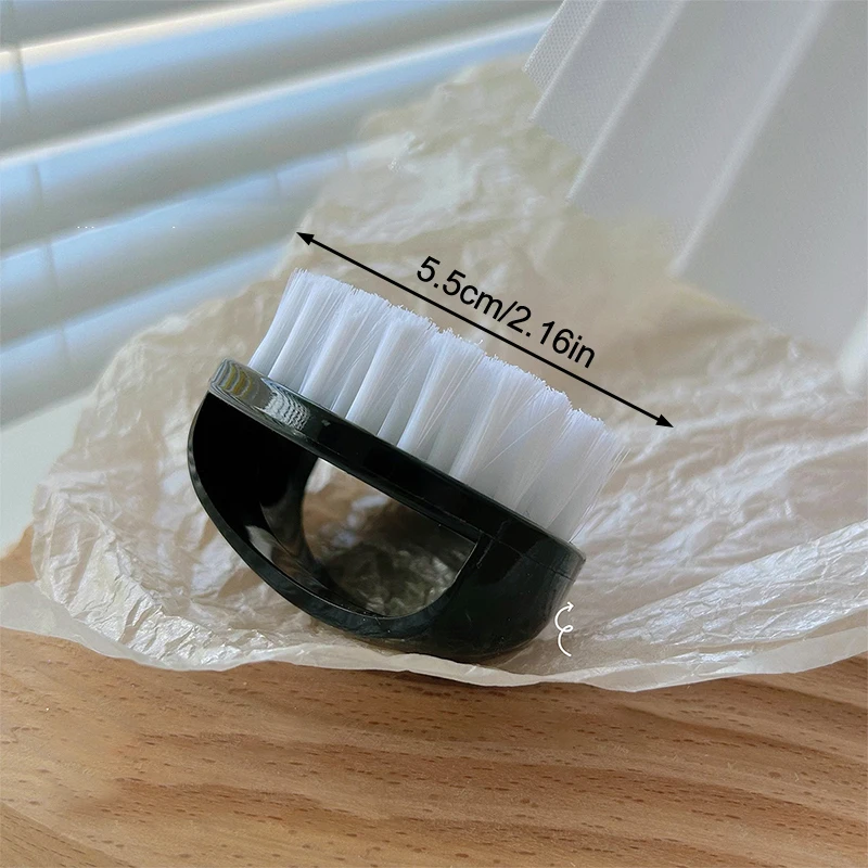 Profis Nail Art Reinigungsbürste Fingerschnalle Make-up Pinsel Nagel Staub Pinsel Maniküre Spezialisierte Werkzeuge