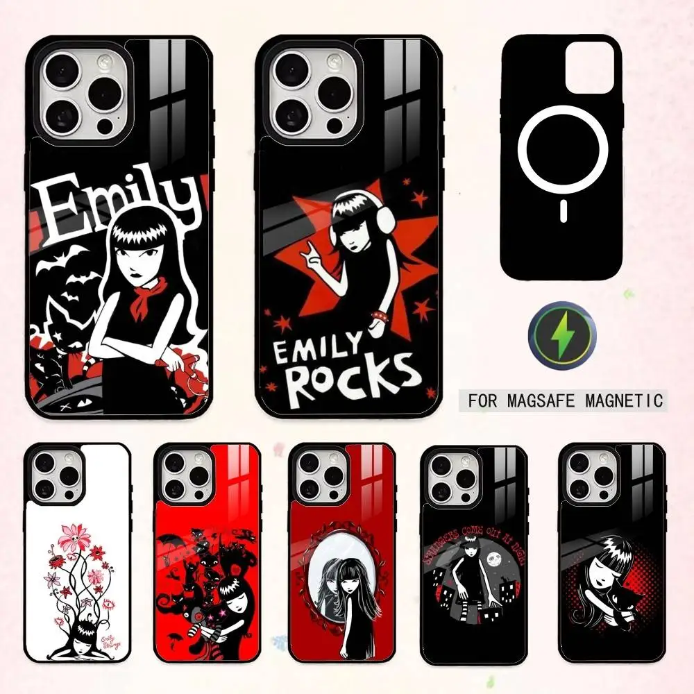 

E-Emily T-The S-Stranges Phone Case For iPhone17,16,15,14,13,12,11 Plus,Pro Max Magnetic For Magsafe Wireless Charging