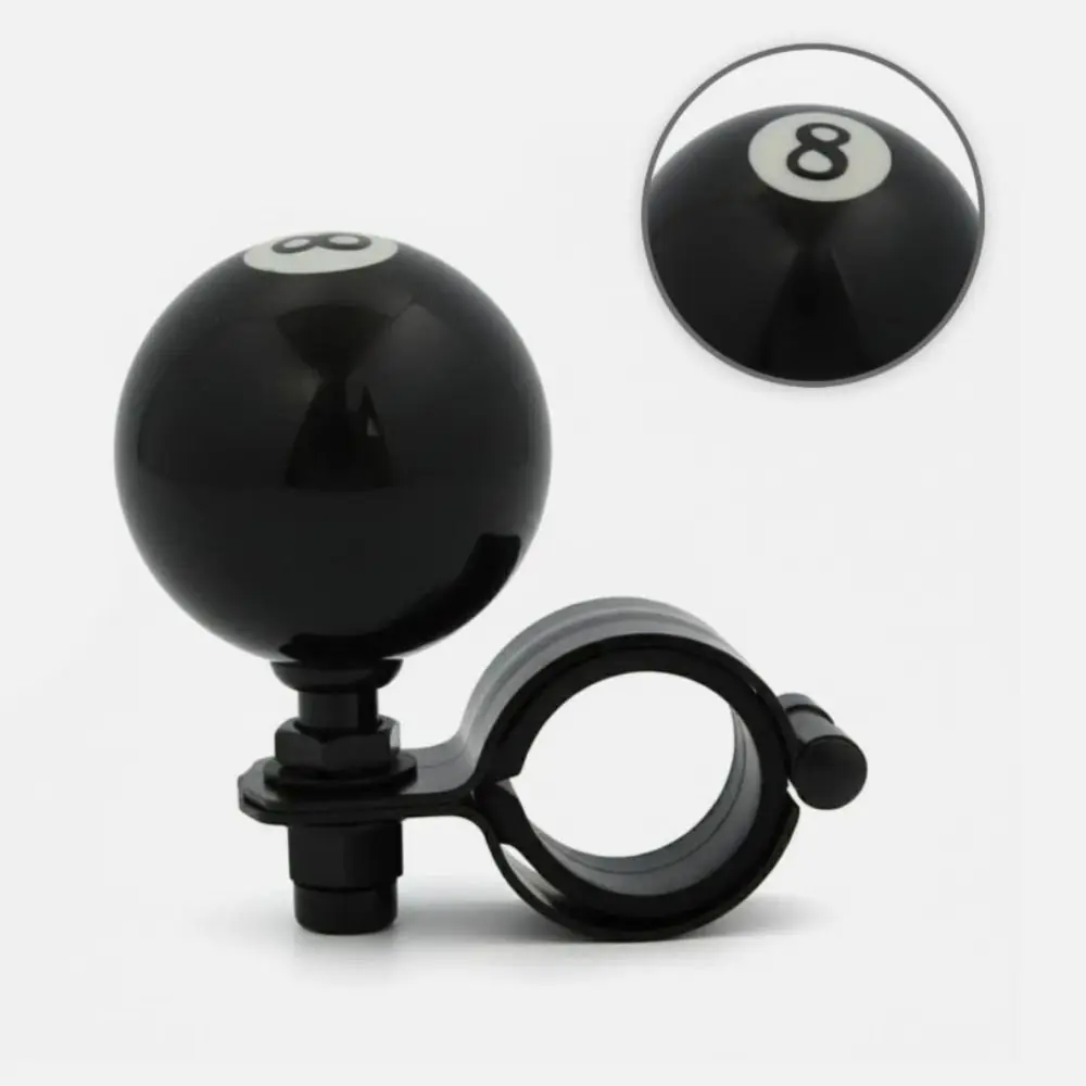 Black Billiard Ball Steering Wheel Spinner Heavy Duty Driving Aid Steering Wheel Knob Spinner Handle Turning Handle