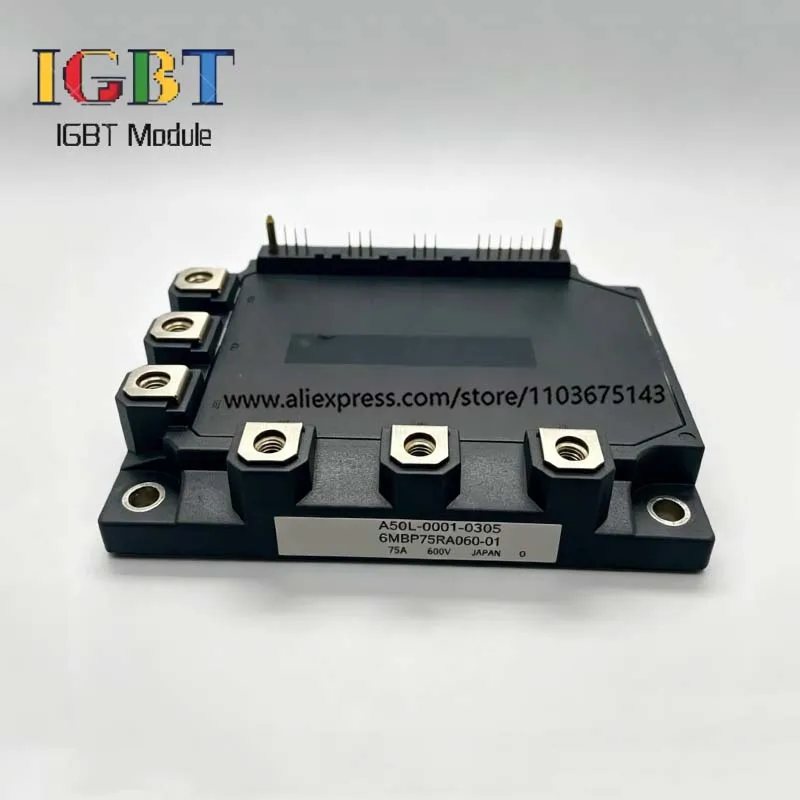 6MBP75RA060-01 6MBP75RA060 6MBP100RA060 6MBP100RA060-02 6MBP100RA060-51 6MBP100RA060-55 Módulo IGBT Novo Original