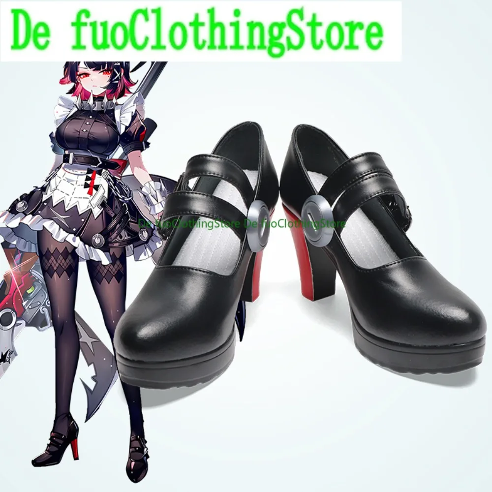 

Absolute Zero Shark Girl Ailian Qiao Cosplay Shoes Cosplay Boots Victoria Housekeeping Maid Lena Halloween Party Cosplay Shoes