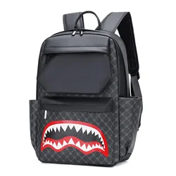 Mochila impressa de alta capacidade para homens, mochila escolar, viagem Sac, alta qualidade