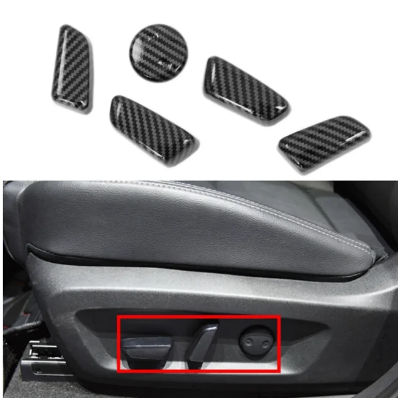 

Car Seat Adjustable Knob Button Switch Cover Trim Sticker Auto Frame Accessories For Nissan X-trail Xtrail Rogue 2021 2022 2023
