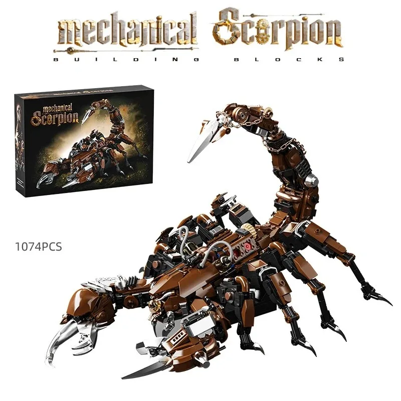 

Набор для сборки механического скорпиона MOC из 1074 деталей: развивающий конструктор-игрушка для детей и взрослых, коллекционный подарок