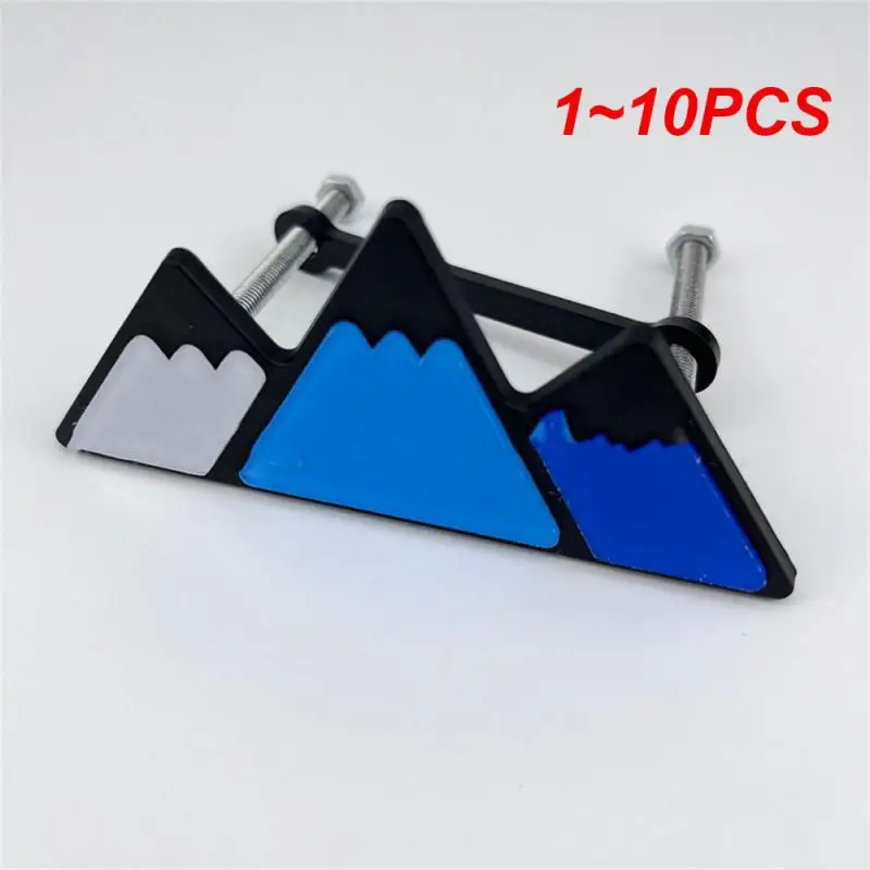 1~10PCS Tri-Color 3 Colors Grille Badge Emblem Stickers For 4Runner Rav4 Decals Auto Car Accessories