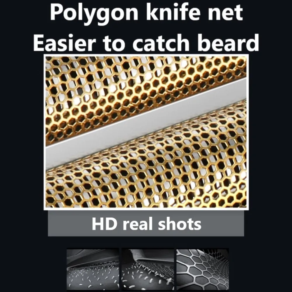 Original Electric Shavers Blades Golden Foil Knife Net and Cutter Head Suitable for KM-2026 KM-2028 Floating Razor