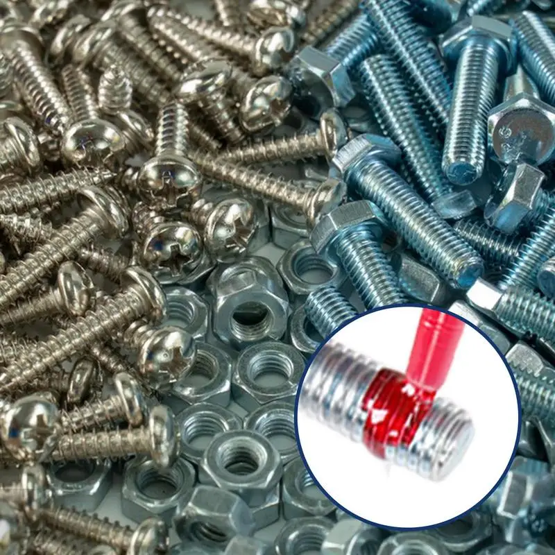 Thread Lock Metals Fasteners 10ml/Bottle Threadlocker Multi-Functional High Strength Threadlocker For Against Losening And