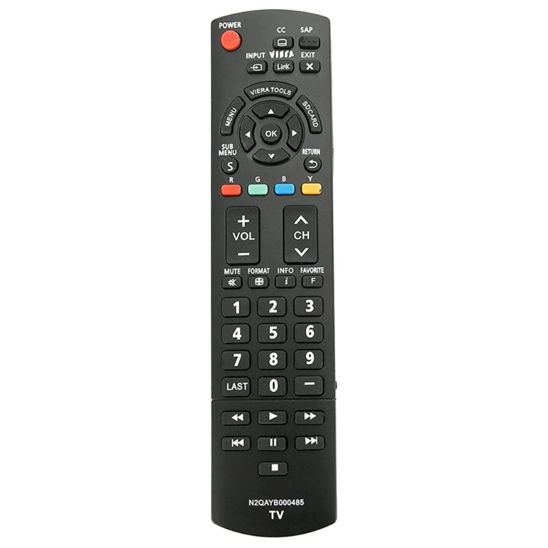 Universal Replacement Remote Control N2QAYB000485 Compatible for TV Models Including TCL32C22 TCP50S2 Black