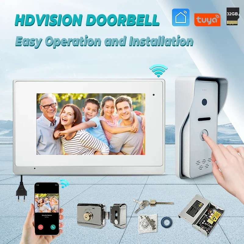 

High Qualitg Night Vision IP Digital IP 65 Waterproof Ring Video Doorbell – 1080p Hd Camera Eufy Intercom Door Phone