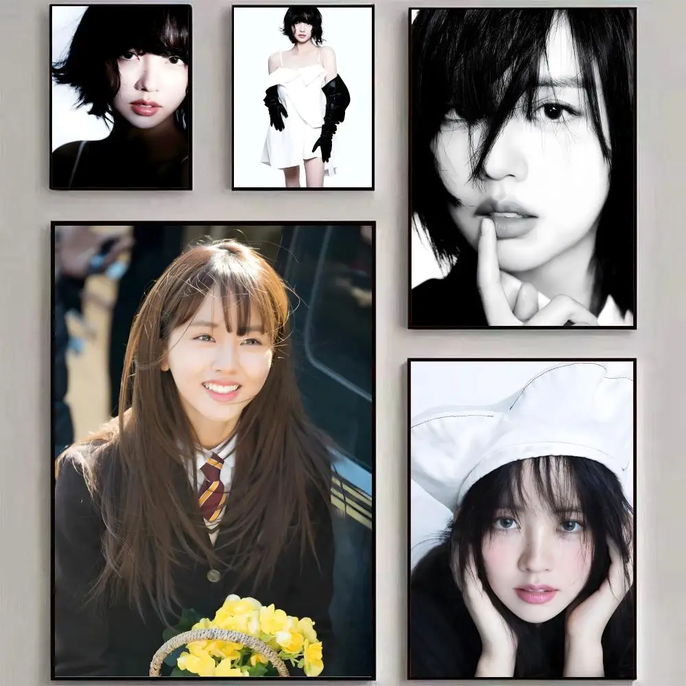 Koreanische Schauspielerin K-Kim So-H-Hyun Poster, Wandkunstdruck, geeignet für Wohnzimmer, Schlafzimmer, Bar, Salon, Heimdekoration, Geschenk