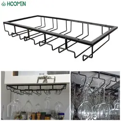 Iron Wine Rack Glass Holder Glass Goblet Iron Rack High Quality Bar Tool Bar Hanger Stemware Stand Hanging Shelf Under Cabinet