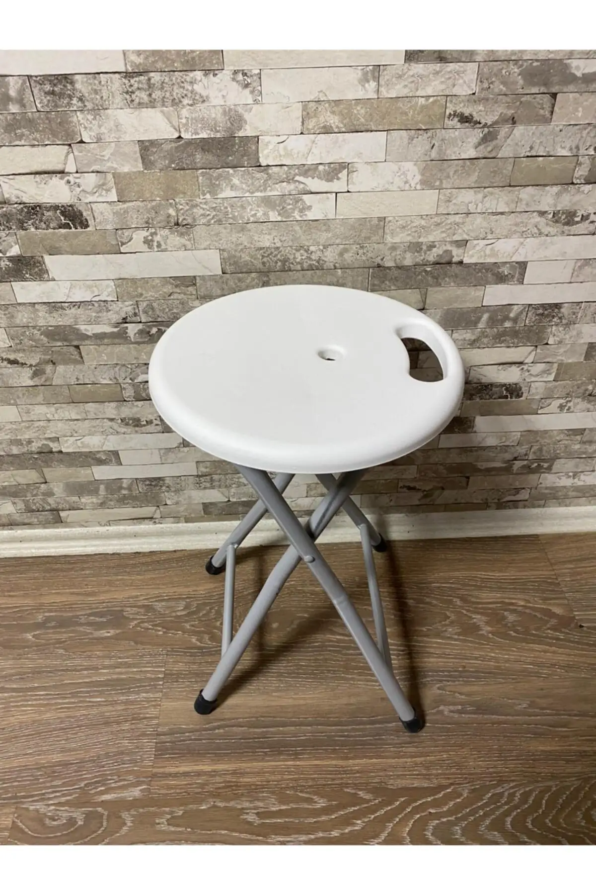 Faltbare Farbe Metall Fuß Hocker 1 Pcs