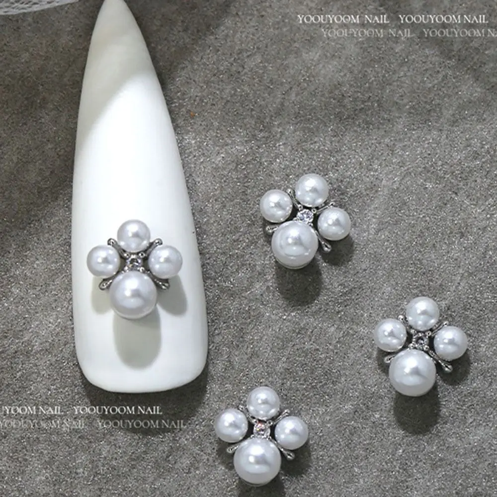 

DIY Silver 3D Manicure Jewelry Bowknot Nail Charms Crystal Nail Rhinestones Art Metal Nail Art Decoration Decorate