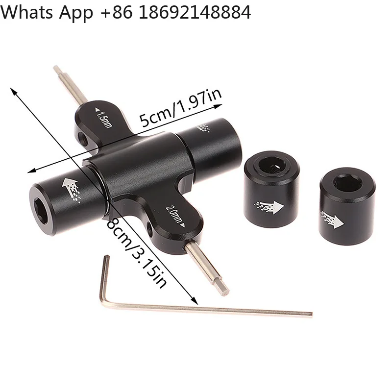 Square ratchet wrench 1.5 2.0 Hexagon screwdriver M3 M5 sleeve with bearing quick release model