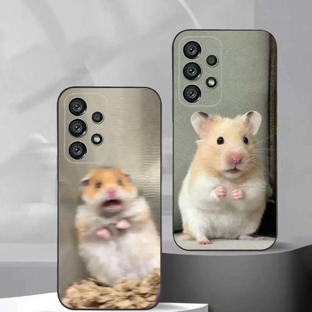 

Cartoon Hamster Phone Case For Samsung S25,S24,S21,S22,S23,S30,Ultra,S20,Plus,Fe,Lite,Note,10,9,5G Black Cover