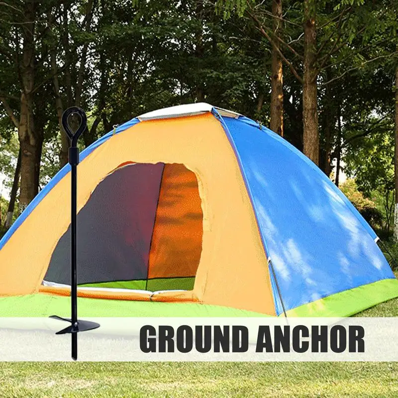 Ground Anchors Heavy Duty Tent Stakes Drill Windproof Anchor Hooks for Camping Tents Car Ports Sheds Trampolines Canopies