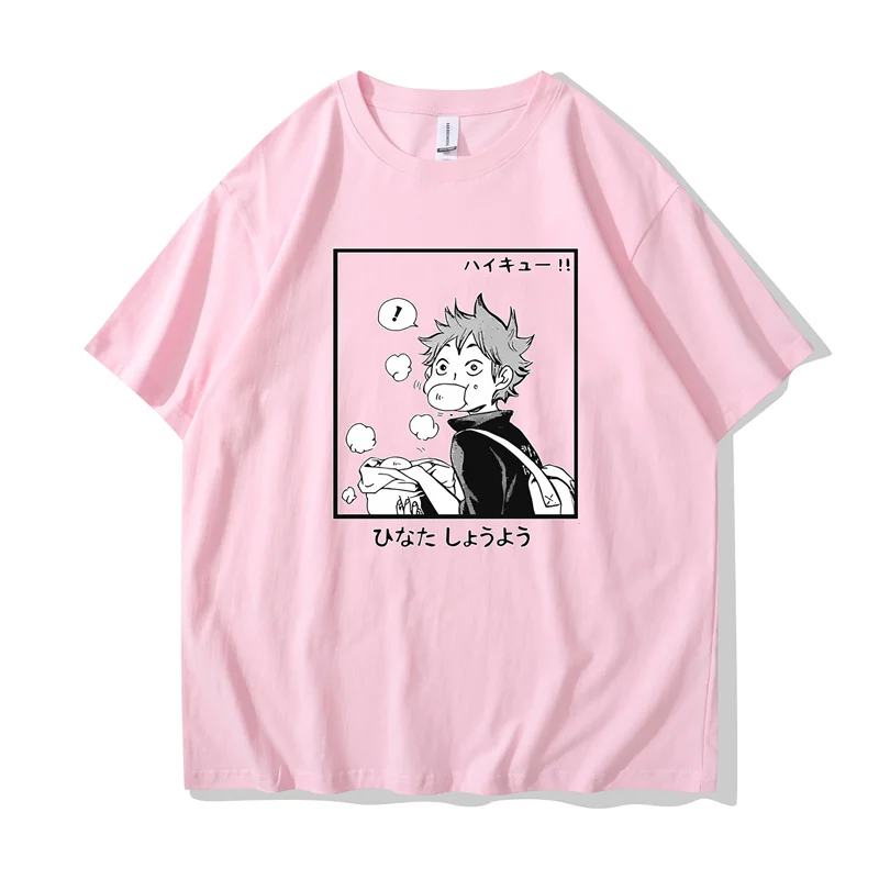 

Hot Anime Shoyo Hinata T-Shirt Teen Anime Loose Summer T-Shirt Y2K T-Shirt Tops