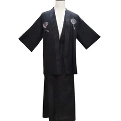 Japanese Kimono Men's Formal Attire Japanese Cuisine Traditional Costume Samurai Costume Stage Performance Costumes