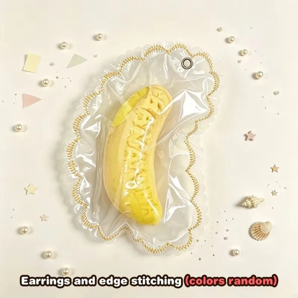 Soft Fidget Sticky Bag Slow Rebound Slow Rising Slow Rebound Simulated Fruit Food Food Grade Silicone Banana Bread Adults