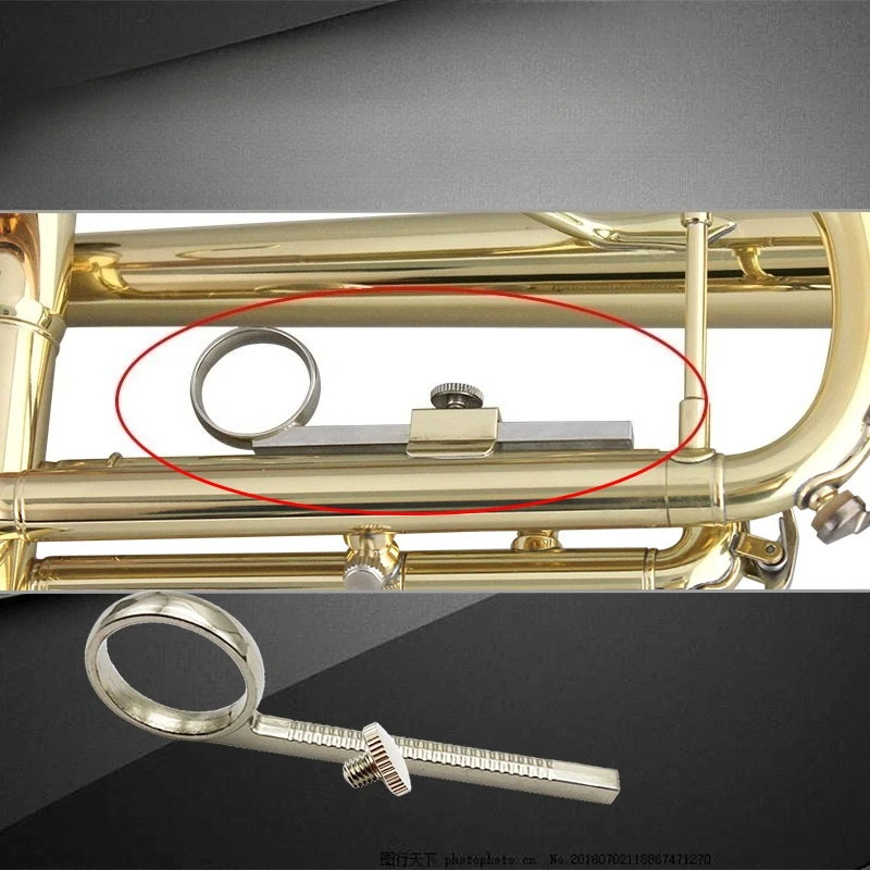 

B-flat small trumpet finger hook Three-tone small trumpet finger circle Musical instrument accessories