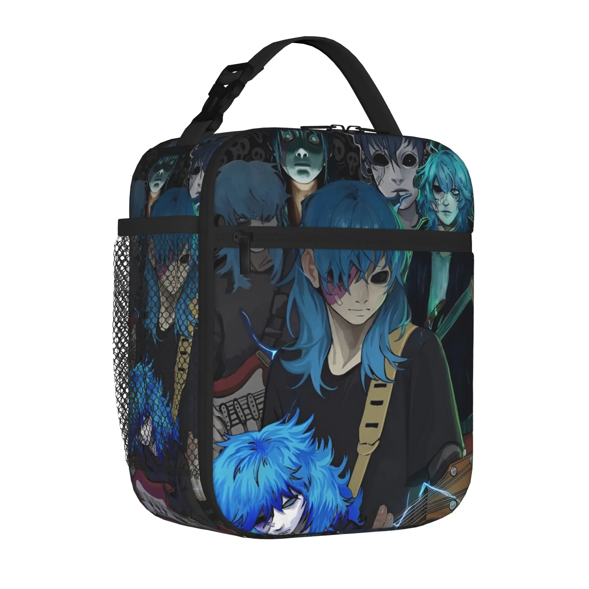 Sally Face Sal Fisher SF Guitar Handheld Thermal Cooler Bag Game Gothic Sustainable Insulated Lunch Bags Trendy Food Bento Box