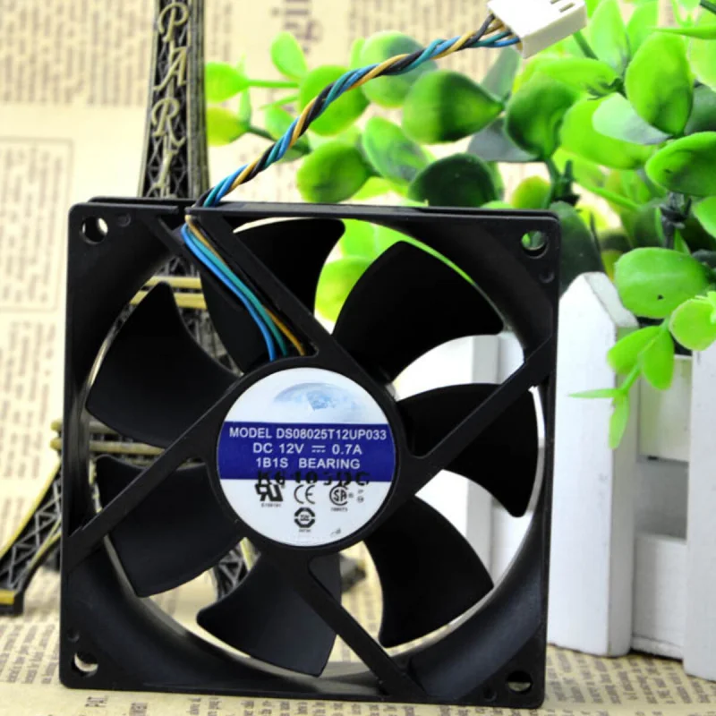 d 12V 0.70A 8CM 4-Wire Violent Chassis Fan | For AVC DS08025T12UP033 1PCS
