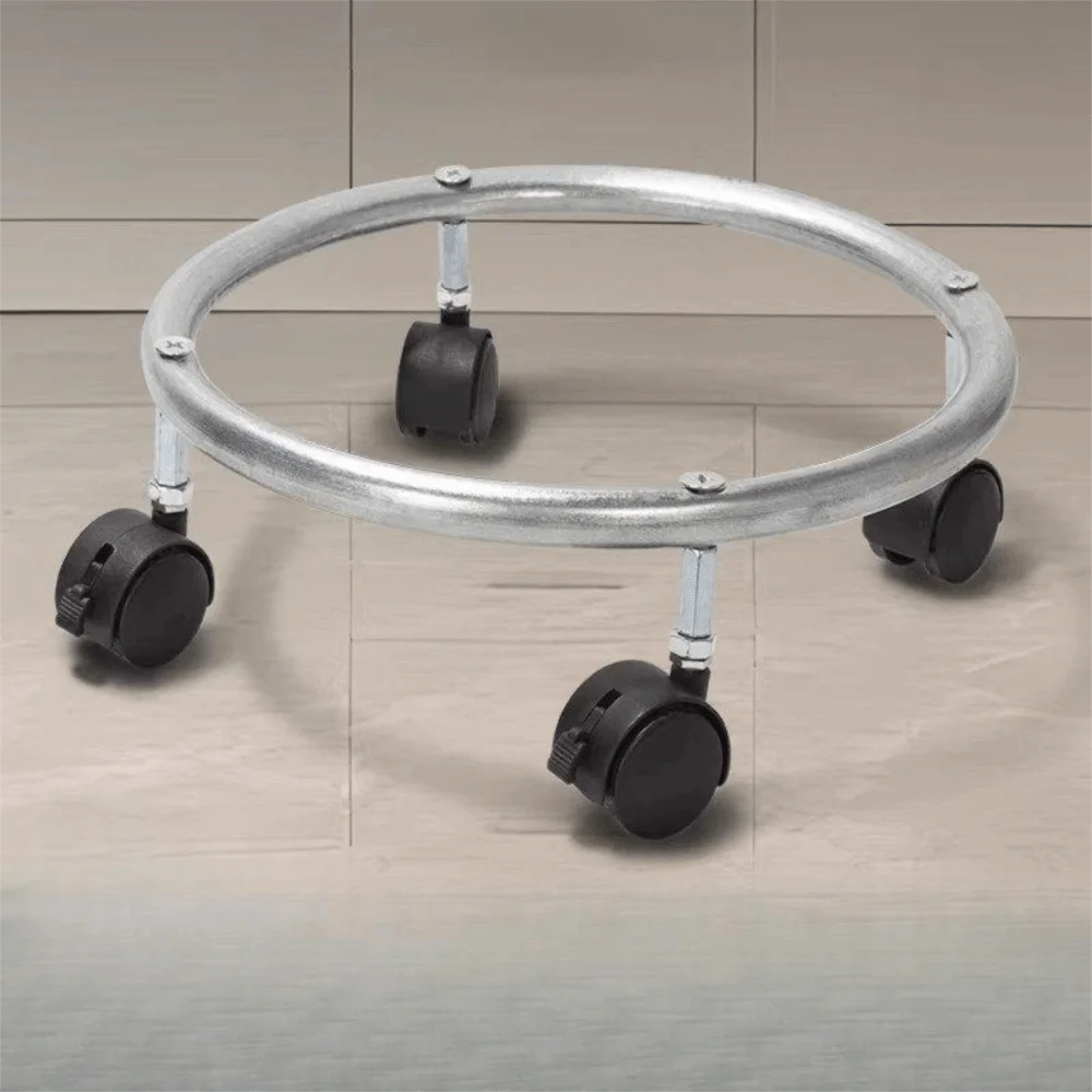 360 Degree Rotation Propane Tank Dolly Brake Wheels Heavy Duty Gas Cylinder Base Scratch Resistant Gas Tank Cart Indoor Kitchen