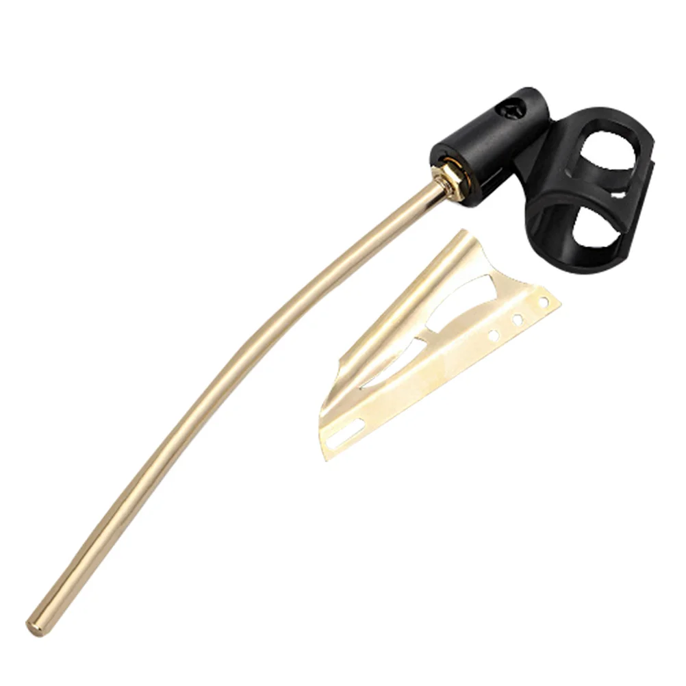 1Set ABS Sax Mic حامل ميكروفون كليب قابل للتعديل دعم قوس للأداء استخدام ميكروفون كليب ABS Mic حامل